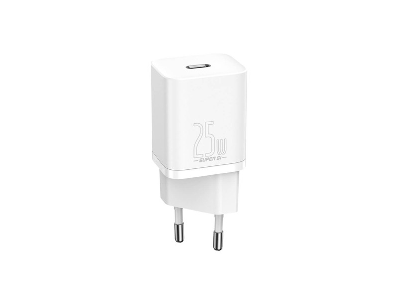 Baseus Super Si 1C Travel  Quick Charger White (25W) (CCSP020102) (BASCCSP020102)