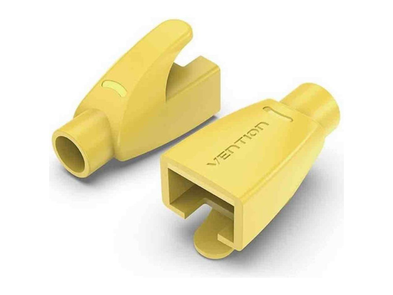 VENTION RJ45 Strain Relief Boots Yellow PVC Type 100-Pack (IODY0-100) (VENIODY0-100)