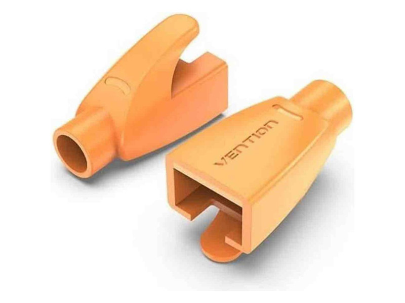 VENTION RJ45 Strain Relief Boots Orange PVC Type 100-Pack (IODO0-100) (VENIODO0-100)