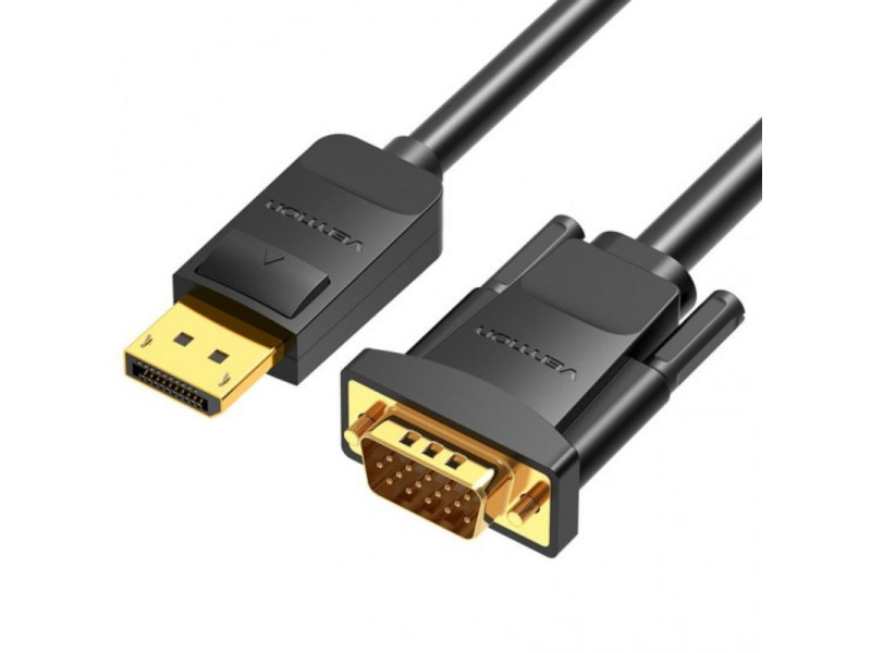 VENTION DisplayPort to VGA Cable 2M Black (HBLBH) (VENHBLBH)