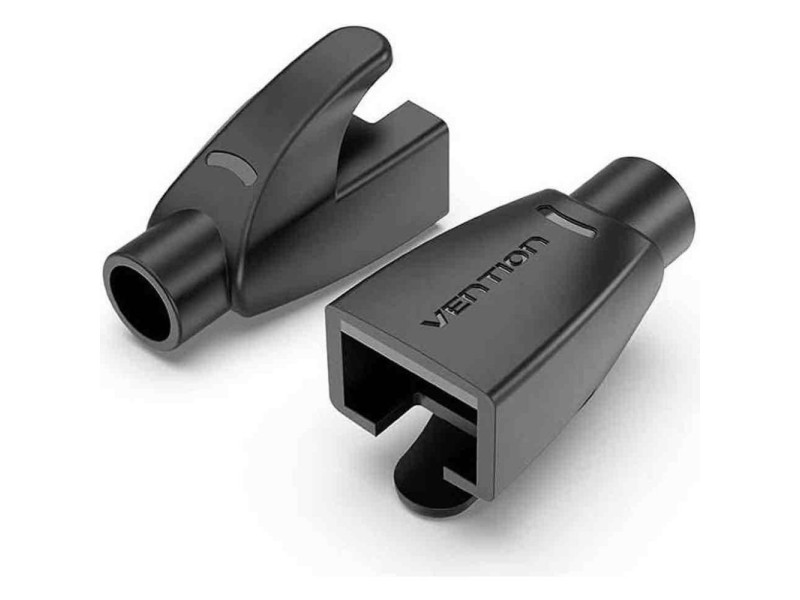 VENTION RJ45 Strain Relief Boots Black PVC Type 100-Pack (IODB0-100) (VENIODB0-100)