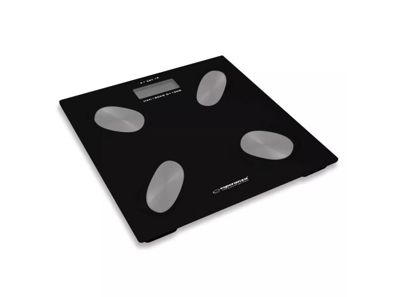Esperanza EBS022 Ψηφιακή Ζυγαριά με Λιπομετρητή σε Μαύρο χρώμα (EBS022K) (ESPEBS022K)