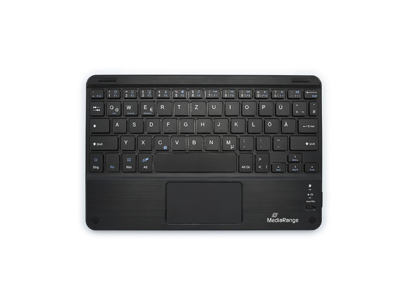 MediaRange Compact-sized Bluetooth Keyboard with 78 ultraflat keys and touchpad (Black) (MROS130-GR)