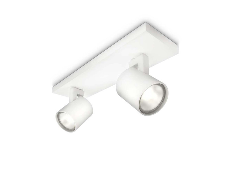 Philips  Φωτιστικό Οροφής Σποτ  myLiving Runner 2x GU10 White (PHI530923112)