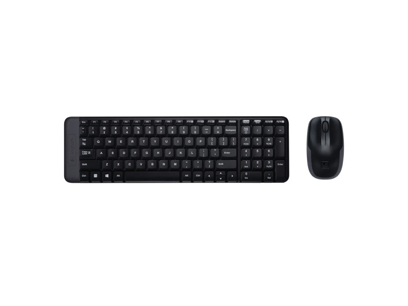 Logitech MK220 Desktop Combo US (Black, Wireless) (LOGMK220US)