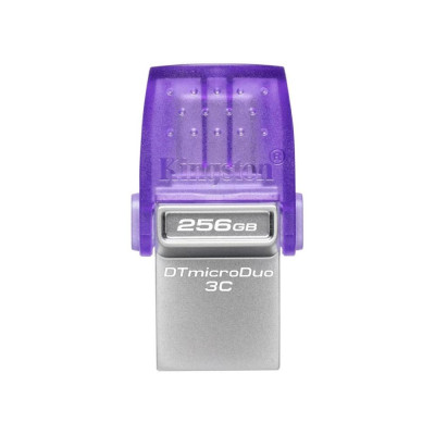 Kingston DataTraveler MicroDuo 3C 256GB USB 3.2 Stick Purple (DTDUO3CG3/256GB) (KINDTDUO3CG3-256GB) Kingston DataTraveler MicroDuo 3C 256GB USB 3.2 Stick Purple (DTDUO3CG3/256GB) (KINDTDUO3CG3-256GB)