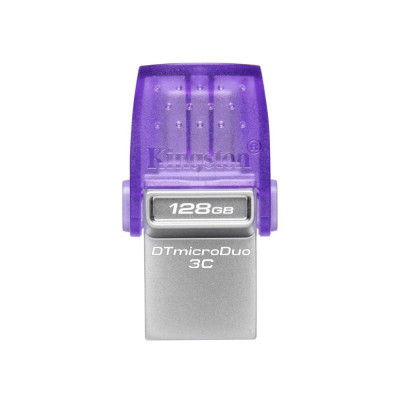 Kingston DataTraveler MicroDuo 3C 128GB USB 3.1 Stick Purple (DTDUO3CG3/128GB) (KINDTDUO3CG3-128GB) Kingston DataTraveler MicroDuo 3C 128GB USB 3.1 Stick Purple (DTDUO3CG3/128GB) (KINDTDUO3CG3-128GB)