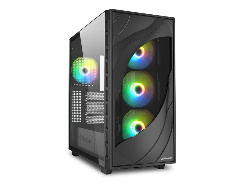Sharkoon Rebel C80G RGB Black ATX (REBC80GRGBBK) (SHRREBC80GRGBBK)
