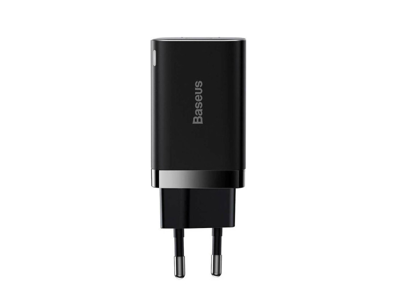 Baseus Φορτιστής Χωρίς Καλώδιο με Θύρα USB-A και Θύρα USB-C 30W Power Delivery Μαύρος (Super Si Pro) (CCSUPP-E01) (BASCCSUPPE01)