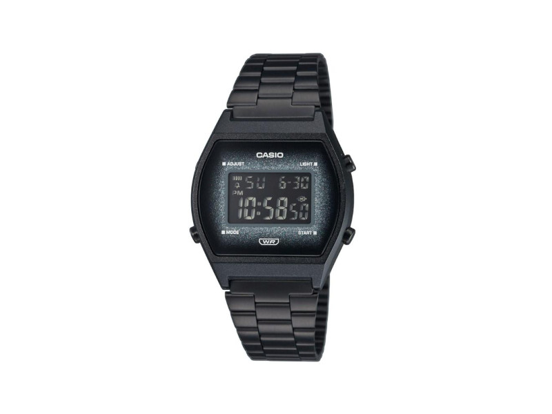 Casio Vintage Edgy Ψηφιακό Ρολόι Μπαταρίας με Μαύρο Μεταλλικό Μπρασελέ (B640WBG-1BEF) (CASB640WBG1BEF)