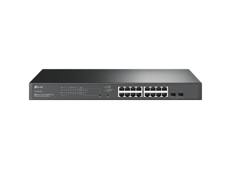 TP-Link JetStream 18-Port Gigabit Smart Switch with 16-Port PoE+ (SG2218P) (TPTL-SG2218P)