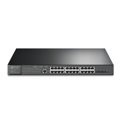 TP-Link JetStream 24-Port Gigabit and 4-Port 10GE SFP+ L2+ Managed Switch with 24-Port PoE+ (SG3428XMP) (TPTL-SG3428XMP)