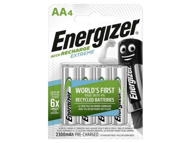 Energizer Extreme Επαναφορτιζόμενες Μπαταρίες AA Ni-MH 2300mAh 1.2V 4τμχ (4609612) (ENE4609612)