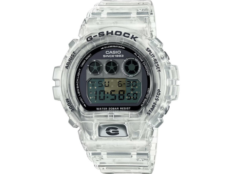 Casio Ψηφιακό Ρολόι Μπαταρίας με Λευκό Καουτσούκ Λουράκι (DW-6940RX-7ER) (CASDW6940RX7ER)