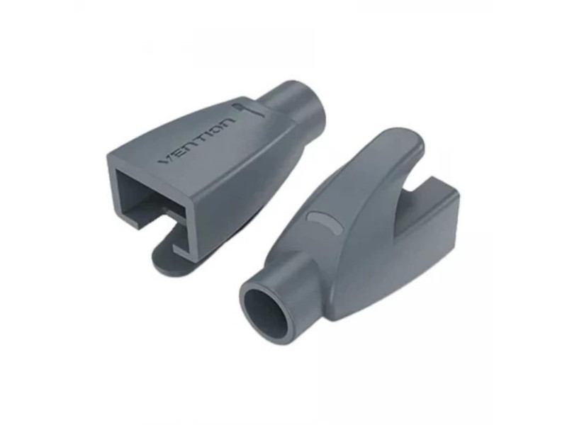 VENTION RJ45 Strain Relief Boots Gray PVC Type 50-Pack (IODH0-50) (VENIODH0-50)
