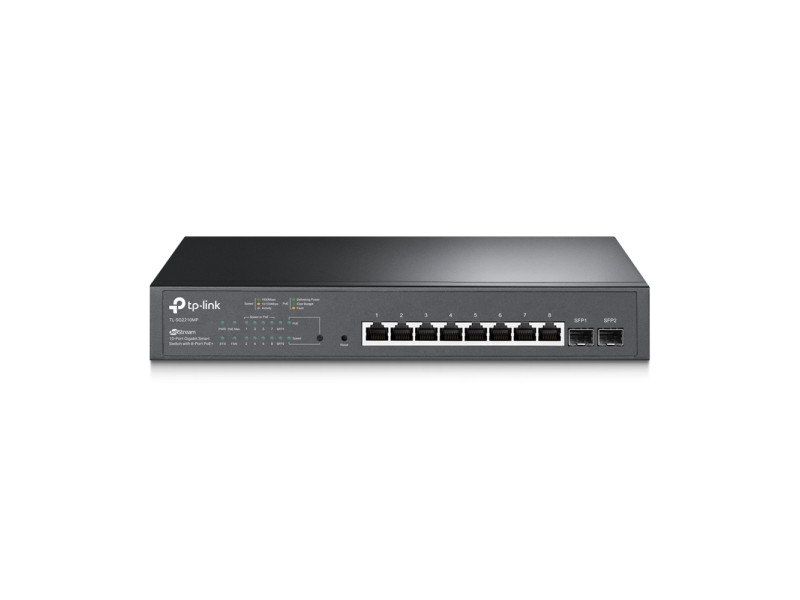 TP-Link JetStream 10-Port Gigabit Smart Switch with 8-Port PoE+ (SG2210MP) (TPTL-SG2210MP)