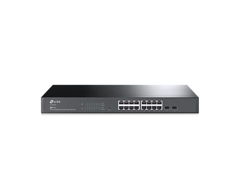 TP-LINK JetStream 16-Port Gigabit Smart Switch with 2 Gigabit SFP Slots (SG2218) (TPTL-SG2218)