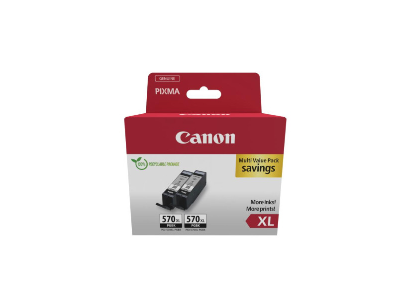 Canon Μελάνι Inkjet PGI-570XL Twin Pack Black (0318C010) (CANPGI-570XLTP)