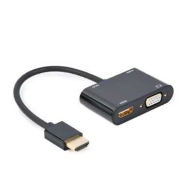 Cablexpert Μετατροπέας HDMI male σε HDMI / VGA female (A-HDMIM-HDMIFVGAF-01) (GEMA-HDMIM-HDMIFVGAF-01) Cablexpert Μετατροπέας HDMI male σε HDMI / VGA female (A-HDMIM-HDMIFVGAF-01) (GEMA-HDMIM-HDMIFVGAF-01)