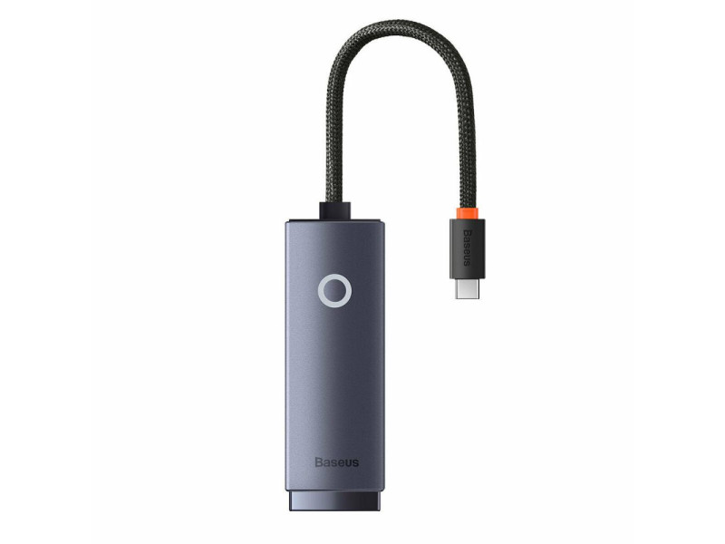 Baseus Network adapter Lite Series USB-C to RJ45 (grey) (WKQX000313) (BASWKQX000313) Baseus Network adapter Lite Series USB-C to RJ45 (grey) (WKQX000313) (BASWKQX000313)