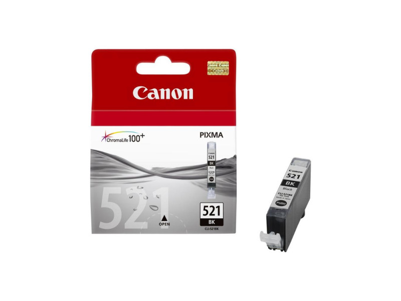Canon Μελάνι Inkjet CLI-521BK Black Blister Pack (2933B001) (CANCLI-521BKBP)