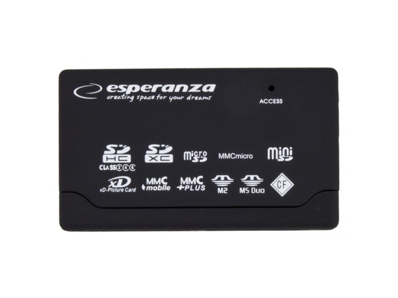 Esperanza EA-119 Card Reader USB 2.0 για SD/microSD/MemoryStick/CompactFlash/xD (EA119) (ESPEA119) Esperanza EA-119 Card Reader USB 2.0 για SD/microSD/MemoryStick/CompactFlash/xD (EA119) (ESPEA119)