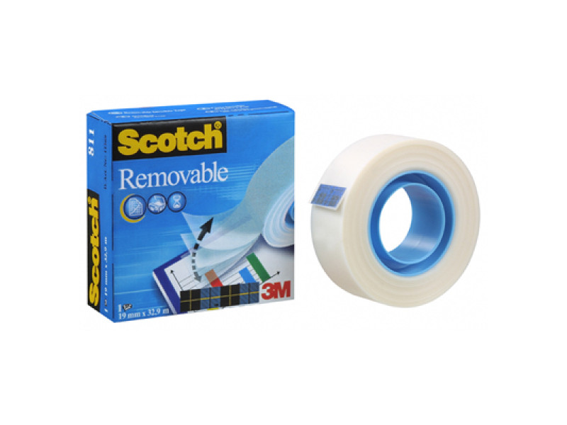 Επανατοποθετούμενη Ταινία Γενικής Χρήσης 3M Scotch 19 mm x 33 m (8111933) (MMM8111933)