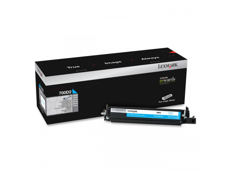 LEXMARK 700D2 DEVELOPER UNIT CYAN (40k) (70C0D20) (LEX70C0D20)