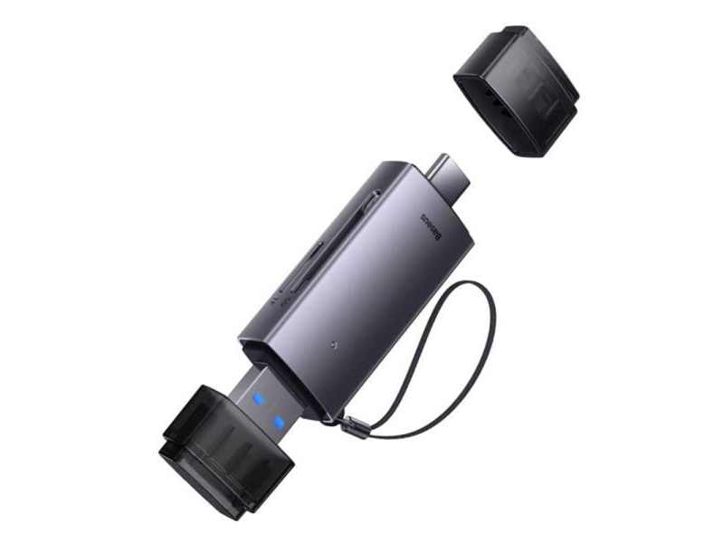 Baseus Lite Series Card Reader USB 3.0 Type-C για SD Grey (WKQX060113) (BASWKQX060113) Baseus Lite Series Card Reader USB 3.0 Type-C για SD Grey (WKQX060113) (BASWKQX060113)