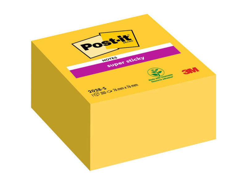 Αυτοκόλλητα Χαρτάκια 3M  7.6 x 7.6 mm (Πορτοκαλί) (350 Φύλλα) (2028S)