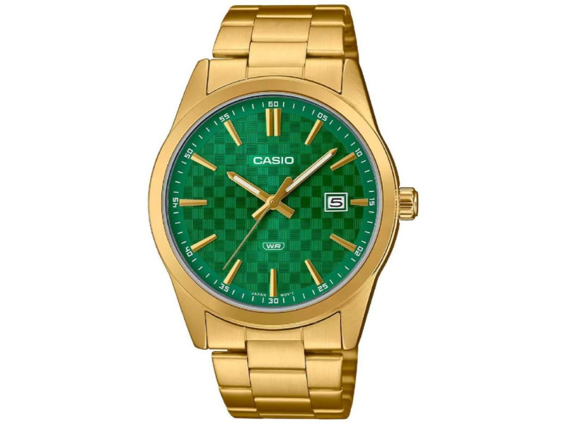 Casio Collection Ρολόι Μπαταρίας με Πράσινο Μεταλλικό Μπρασελέ (MTP-VD03G-3AUDF) (CASMTP-VD03G-3AUDF)