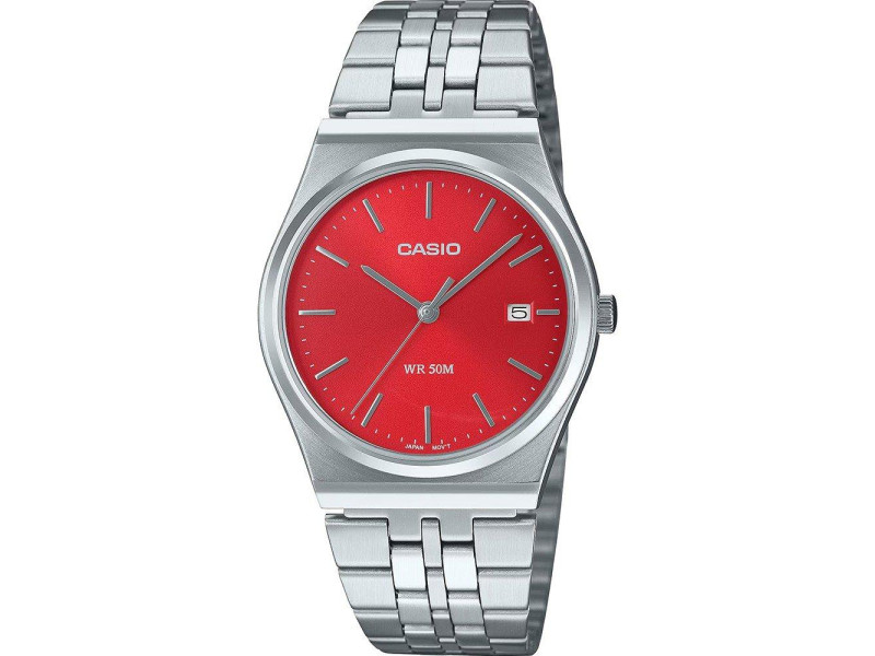 Casio Collection Ρολόι με Ασημί Μεταλλικό Μπρασελέ (MTP-B145D-4A2VEF) (CASMTP-B145D-4A2VEF)