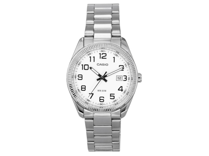Casio Ρολόι Μπαταρίας με Ασημί Μεταλλικό Μπρασελέ (MTP-1302PD-7BVDF) (CASMTP-1302PD-7BVDF)