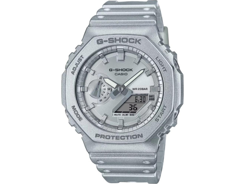 Casio Ρολόι Αυτόματο με Ασημί Καουτσούκ Λουράκι (GA-2100FF-8AER) (CASGA-2100FF-8AER)