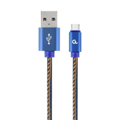 Gembird Cc- USB2j-amcm-2m-bl USB-C Cable (Metal Plugs, Nylon Braiding In Denim - Jeans Color) 2m (CC-USB2J-AMCM-2M-BL) (GEMCC-USB2J-AMCM-2M-BL) Gembird Cc- USB2j-amcm-2m-bl USB-C Cable (Metal Plugs, Nylon Braiding In Denim - Jeans Color) 2m (CC-USB2J-AMCM-2M-BL) (GEMCC-USB2J-AMCM-2M-BL)