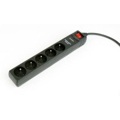 Gembird Power Strip 5 X French Socket/3m (SPF5-C-10) (GEMSPF5-C-10) Gembird Power Strip 5 X French Socket/3m (SPF5-C-10) (GEMSPF5-C-10)