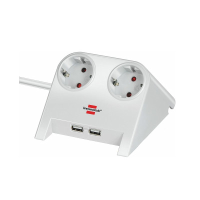 Brennenstuhl Desktop-Power USB-Charger with 2x USB-2.0 charger 2100mA 2-way socket, white polished 1.8m H05VV-F 3G1.5 (1153520222) (BNN1153520222) Brennenstuhl Desktop-Power USB-Charger with 2x USB-2.0 charger 2100mA 2-way socket, white polished 1.8m H05VV-F 3G1.5 (1153520222) (BNN1153520222)