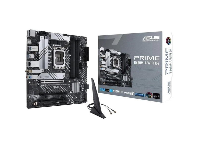 ASUS PRIME B660M-A WIFI D4 Intel B660 LGA 1700 micro ATX (90MB1AE0-M1EAY0) (ASU90MB1AE0-M1EAY0) ASUS PRIME B660M-A WIFI D4 Intel B660 LGA 1700 micro ATX (90MB1AE0-M1EAY0) (ASU90MB1AE0-M1EAY0)