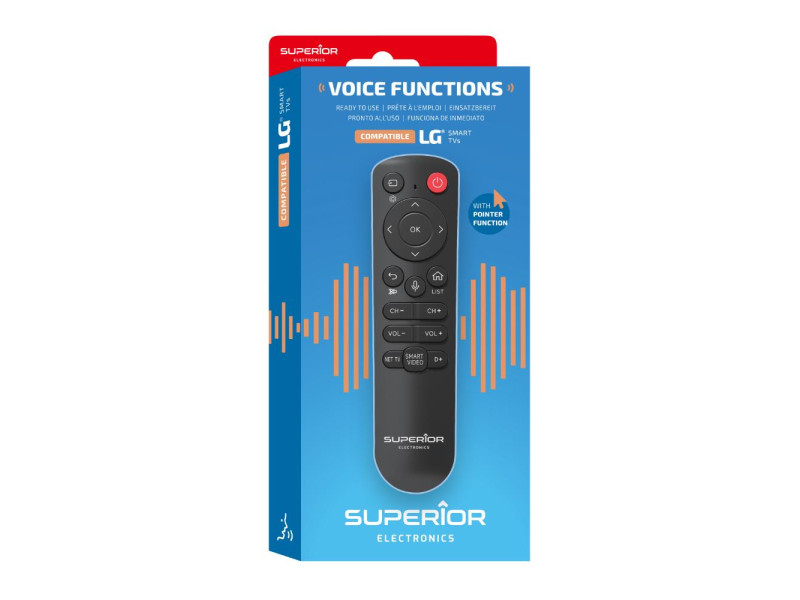 Superior Τηλεχειριστήριο Αντικατάστασης για LG με Voice Control - Plug & Play (SUPTBB001) (SPRSUPTBB001)