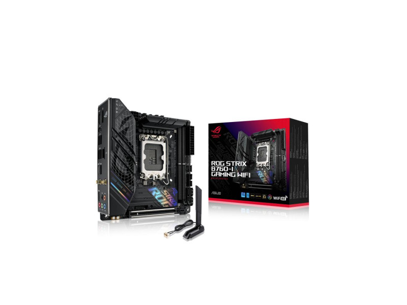 ASUS ROG STRIX B760-I GAMING WIFI Intel B760 LGA 1700 mini ITX (90MB1D90-M1EAY0) (ASU90MB1D90-M1EAY0)