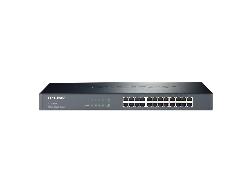 TP-LINK 24-Port Gigabit Desktop/Rackmount Unmanaged Switch V9 (TL-SG1024D) (TPTL-SG1024D)