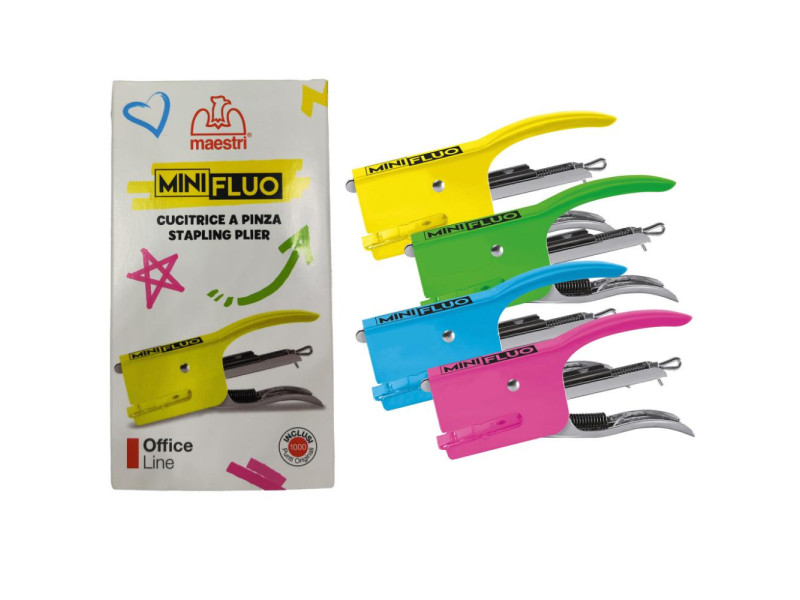 Roma Maestri Συρραπτικό Mini Plier No.10 Neon +Νο10 δώρο (0014030) (ROM0014030)