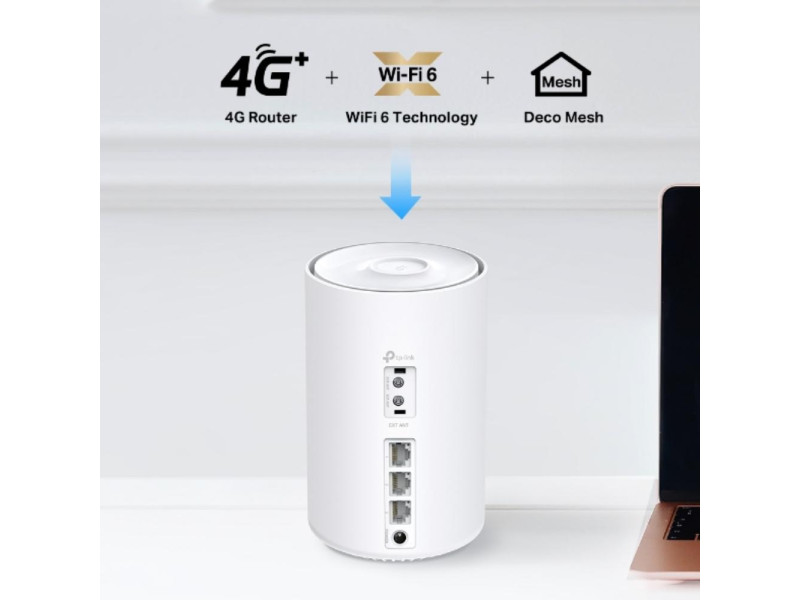 TP-Link 4G+ AX1500 Whole Home Mesh WiFi 6 Gateway (DECO X10-4G(1-PACK) (TPDECOX204G-1PACK)