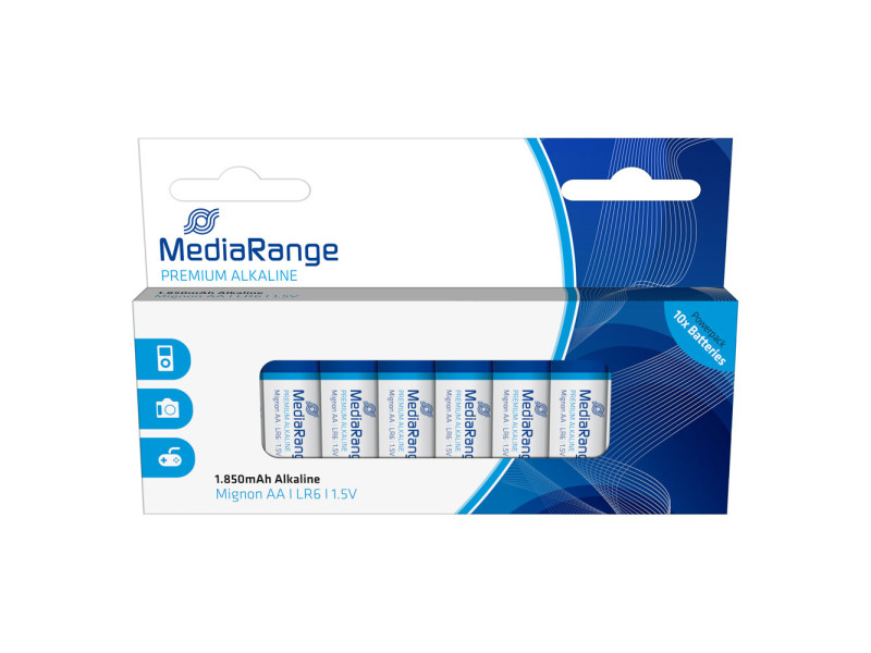 Αλκαλική Μπαταρία MediaRange Premium AA 1.5V (LR6) (10 Pack) (MRBAT105)