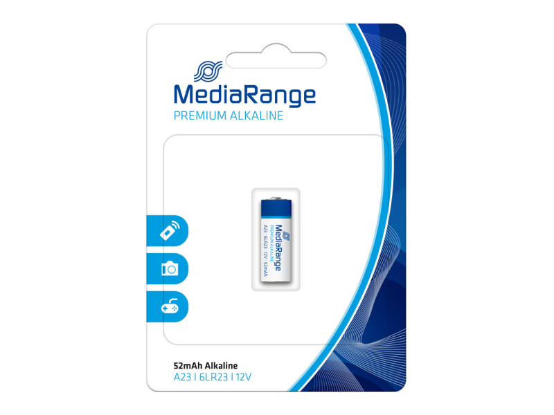 MediaRange Premium Alkaline Battery A23|6LR23|12V  (MRBAT114)