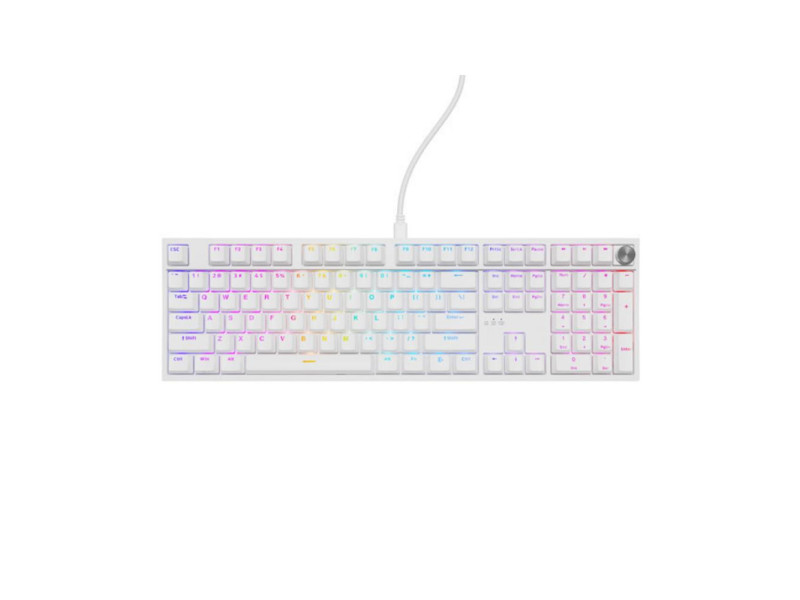 Genesis Gaming Keyboard Thor 404 US RGB Mechanical White Outemu Peach Silent (NKG-2300) (GNSNKG-2300)