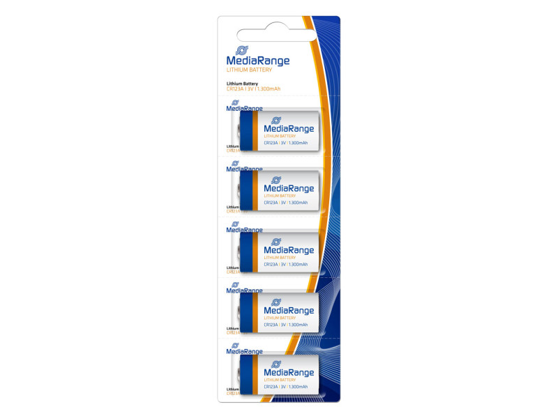 Μπαταρία Λιθίου MediaRange CR123A 3V (5 Pack) (MRBAT150)