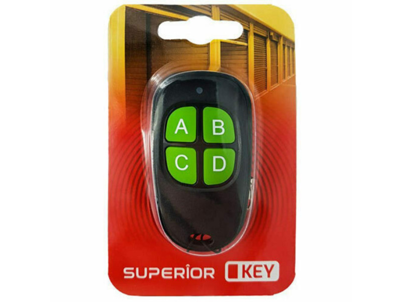 Superior Τηλεχειριστήριο Γκαραζόπορτας Key με 4 Κανάλια και Σταθερή Συχνότητα 433,92 MHz (SUPRF003) (SPRSUPRF003)