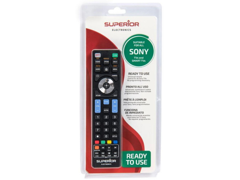 Superior Τηλεχειριστήριο Αντικατάστασης για Sony Smart Black - Plug & Play (SUPTRB009) (SPRSUPTRB009)