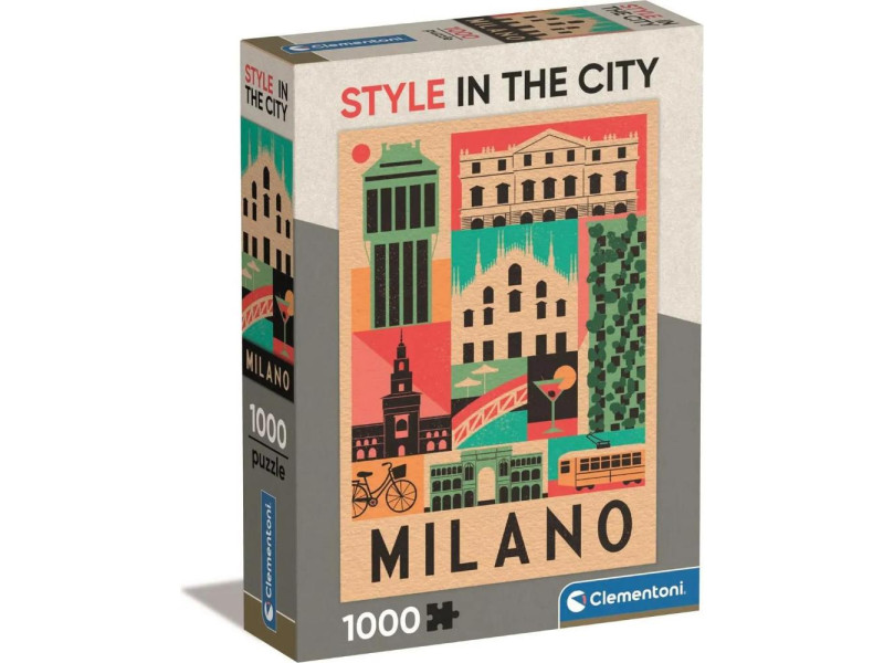 Clementoni Puzzle Style in the City Collection - Milan 1000pcs (39842) (CLE39842)